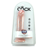 King Cock 8" Cock with Balls in Flesh -  Sex Toys & Adult Toys | XtoySmart Canada